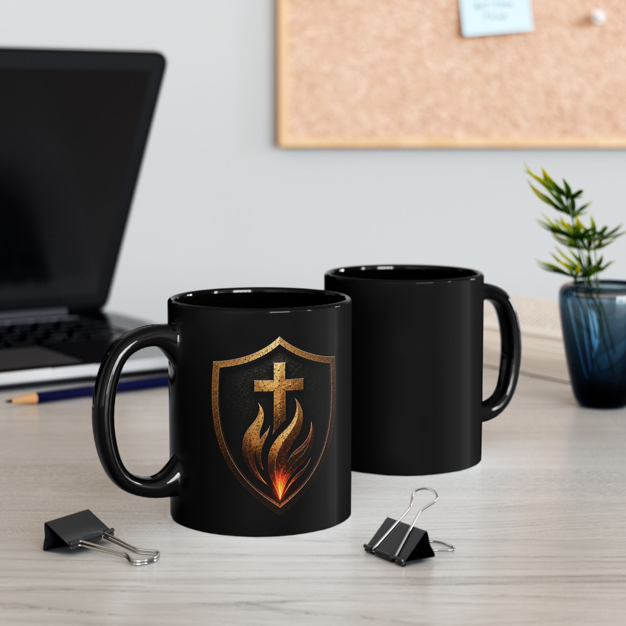 Grace & Fire Shield Mug