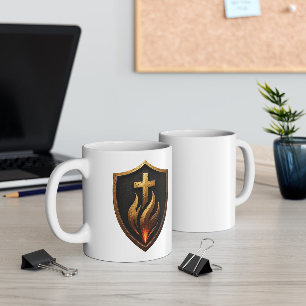 Grace & Fire Shield Mug